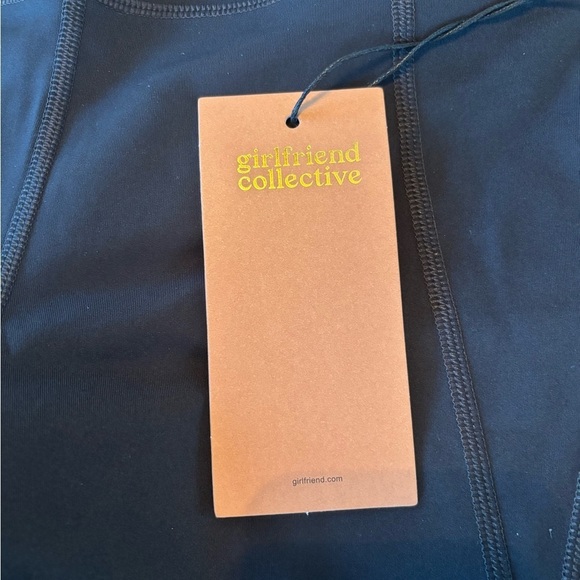 Girlfriend Collective High Waist Bike Shorts in Black Size Small, NWT - Picture 9 of 9